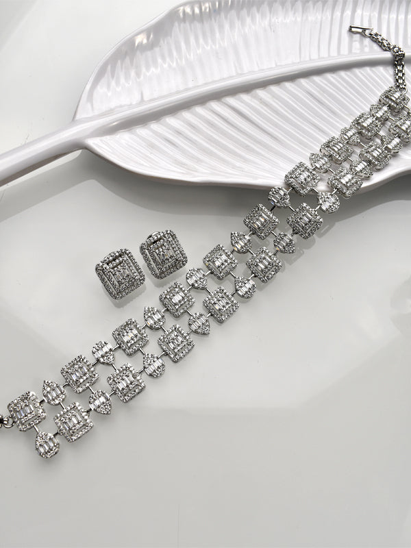 Silver Necklace Set