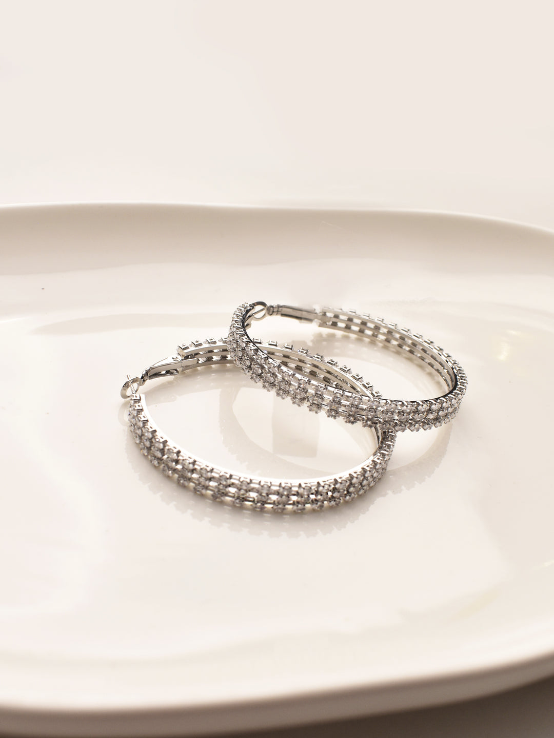 Silver Hoop Earrings 
