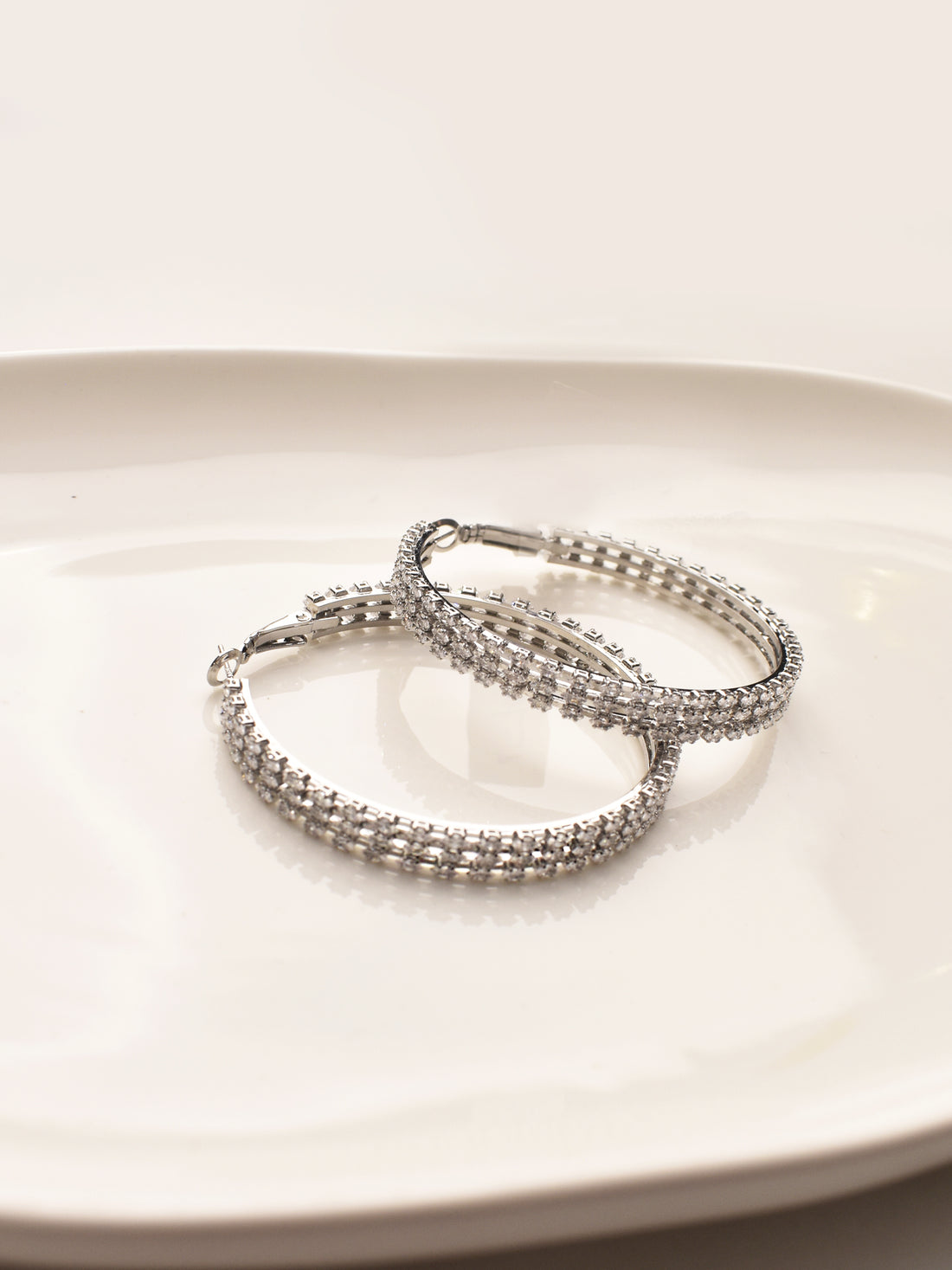Silver Hoop Earrings 