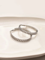 Load image into Gallery viewer, Silver Hoop Earrings 
