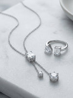 Load image into Gallery viewer, Silver Polished Stone Jewelry Combo
