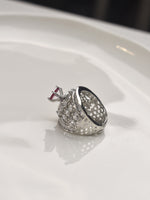 Load image into Gallery viewer, Silver Ring with a Purple Gemstone | Ad Finger Ring
