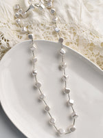 Load image into Gallery viewer, Square Shaped white Beads Necklace | Long Beads Mala for Women

