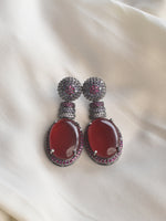 Load image into Gallery viewer, Red Earrings | Stone Earrings
