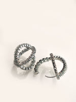 Load image into Gallery viewer, Stone Hoops
