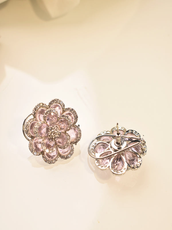 Baby Pink Stud | Flower Stud