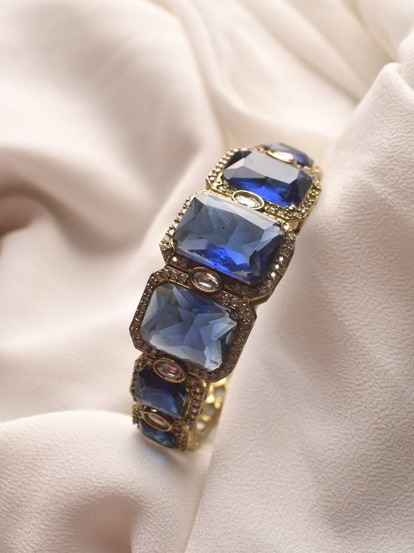 Stylish Blue Stone Bracelet | Designer Big Stone Bracelet