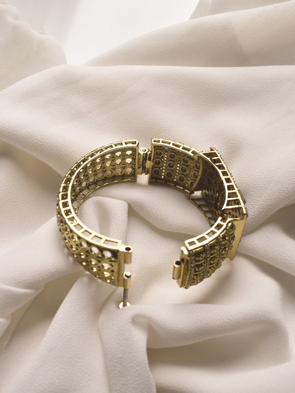Multiple Kundan Bracelet | Red Stone Bracelet