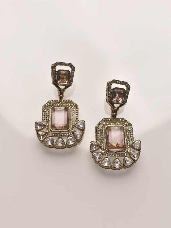 Beautiful Kundan Earring | Stylish Pink Earring