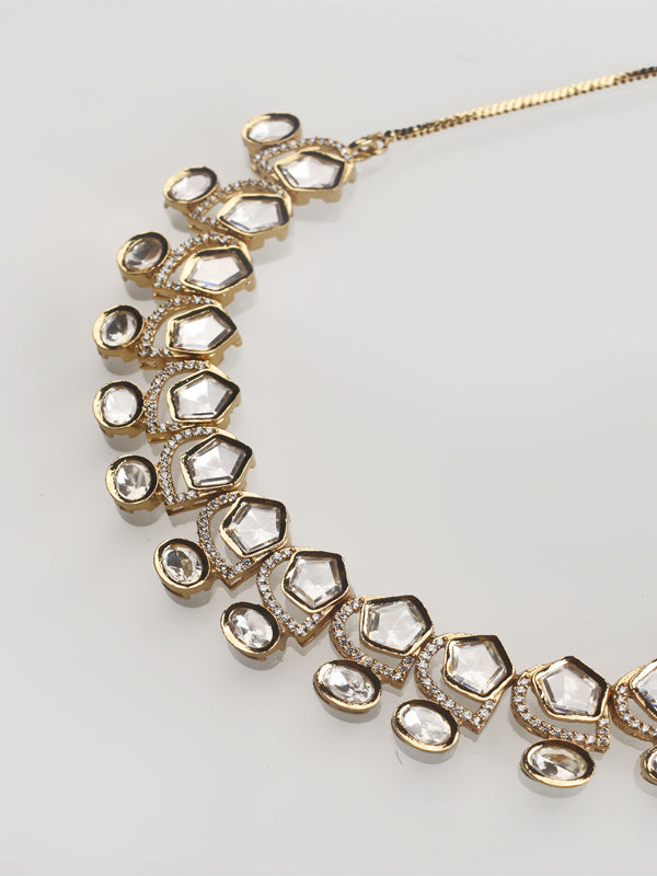Stylish Kundan Necklace Set