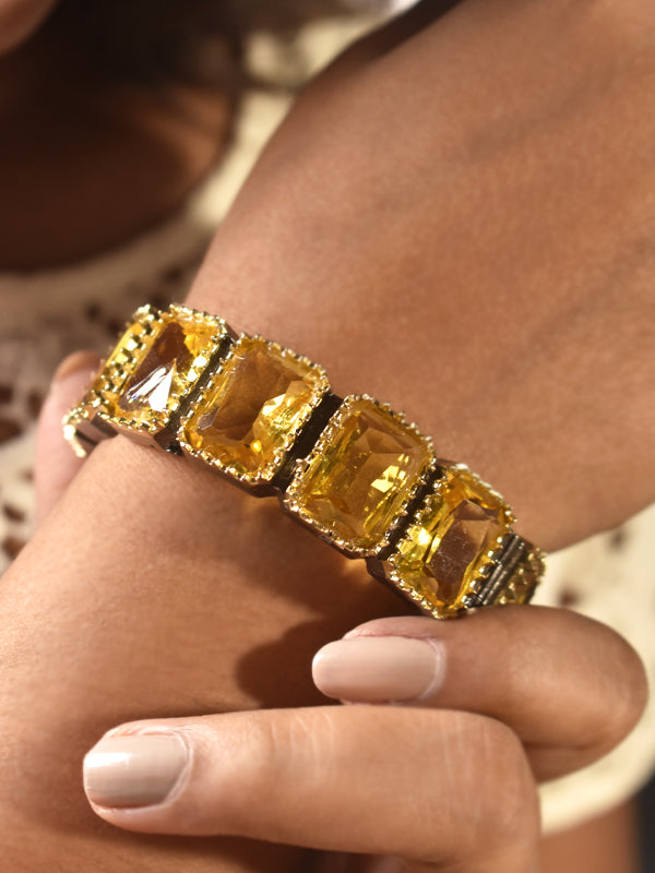 Stylish Yellow Stone Bracelet