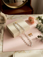 Load image into Gallery viewer, Stylish Gold-Tone Pearl Necklace | Delicate Pearl Necklace Set
