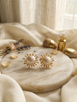 Load image into Gallery viewer, Stylish Golden Studs | Sun-Shaped Earring

