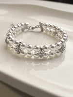 Load image into Gallery viewer, Stylish Pearl Bracelets | Pearl Bracelets with AD Stone
