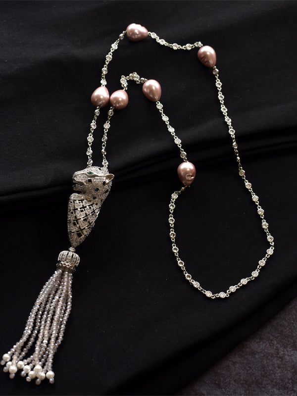 Long Beads Necklace | Pearl Necklace