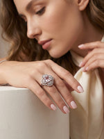 Load image into Gallery viewer, The Empress Floral Cocktail Ring

