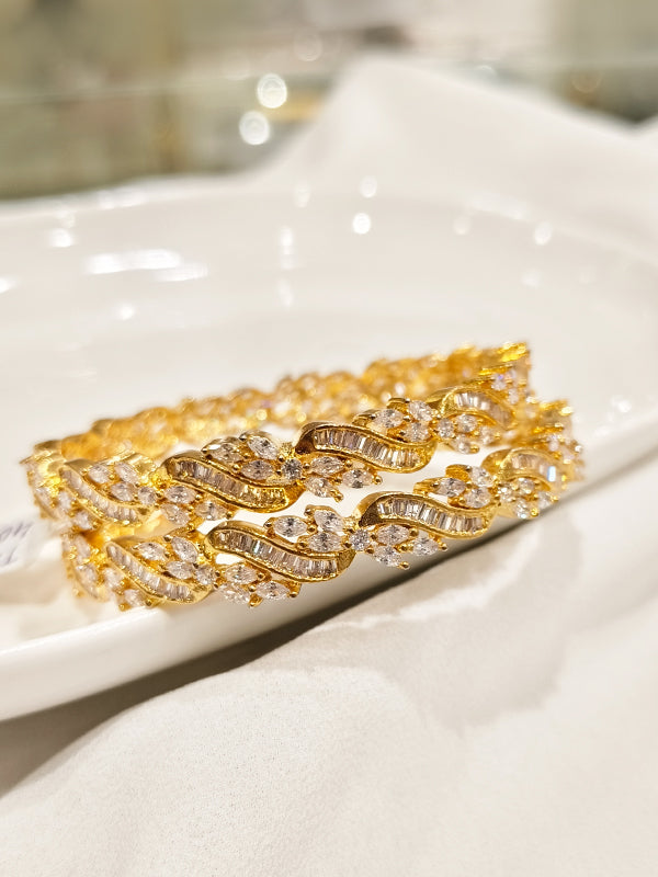The Enchanted Twist Diamond Bangles