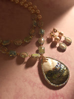 Load image into Gallery viewer, Timeless Iridescence Pearl Necklace
