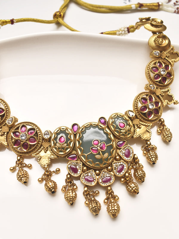  Traditional Temple Necklace Set