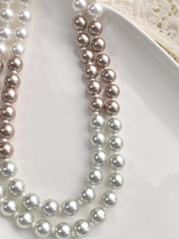 Two Line Beads Necklace