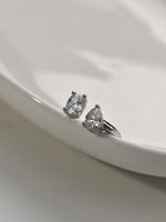 Load image into Gallery viewer,  Two Pear-Shaped White Stone Ring 
