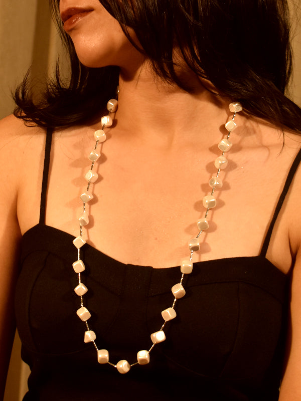 White Beaded Necklace