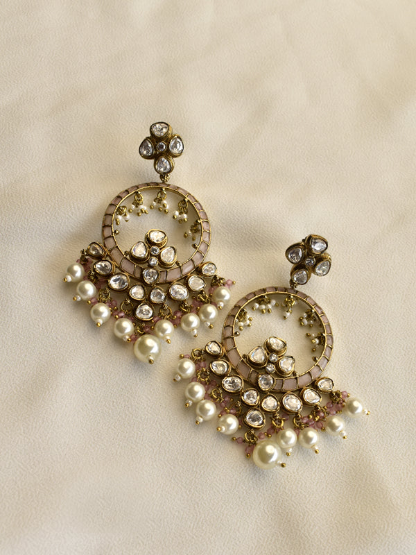 White Beads Earrings