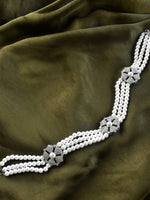 Load image into Gallery viewer, Ad Choker Set | White Beads Necklace Set
