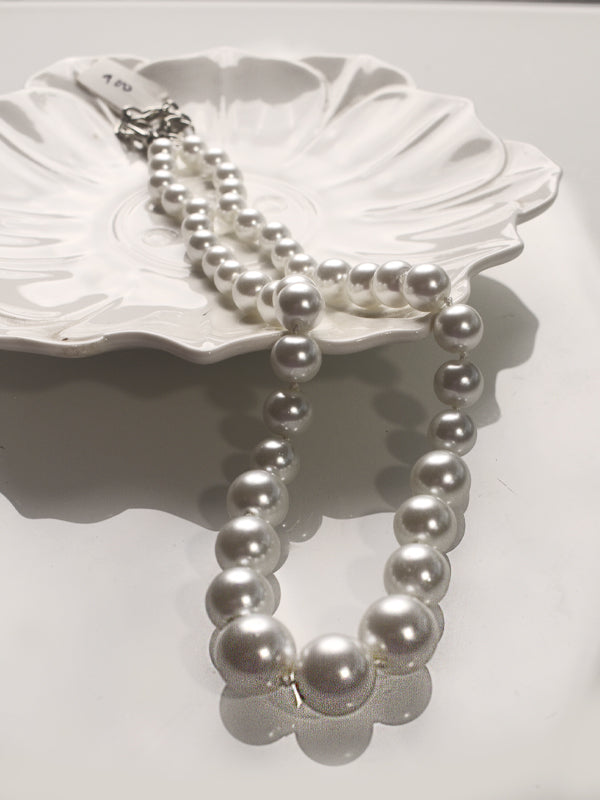 White Beads Necklace
