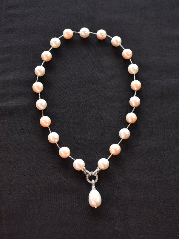 White Beads Necklace