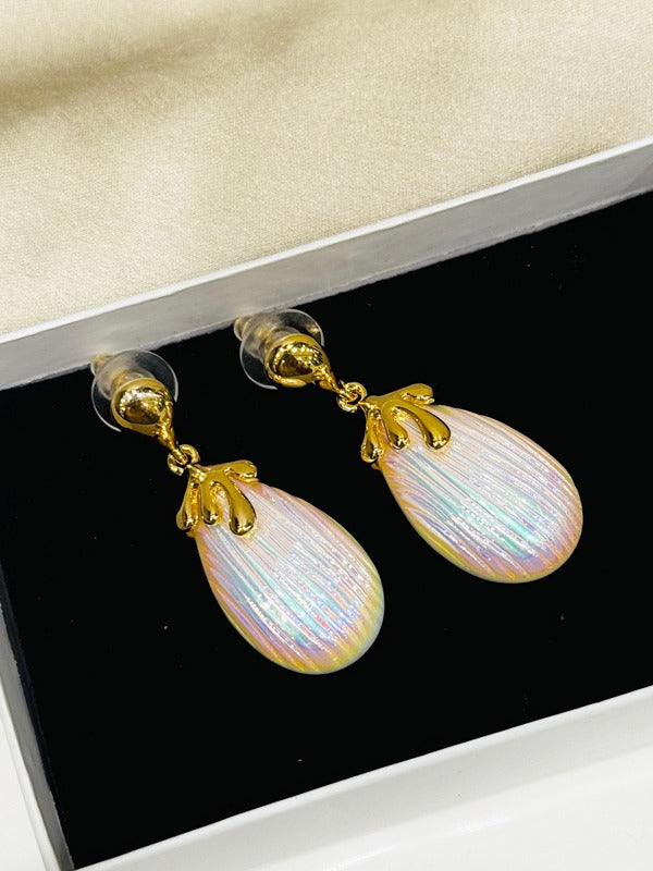 White Pearl Earrings