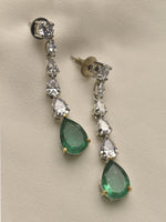 Load image into Gallery viewer, Ad Earrings | Green Stone Earrings
