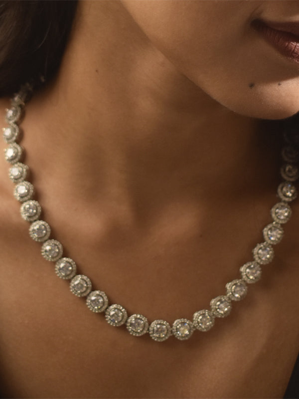 White Stone Necklace