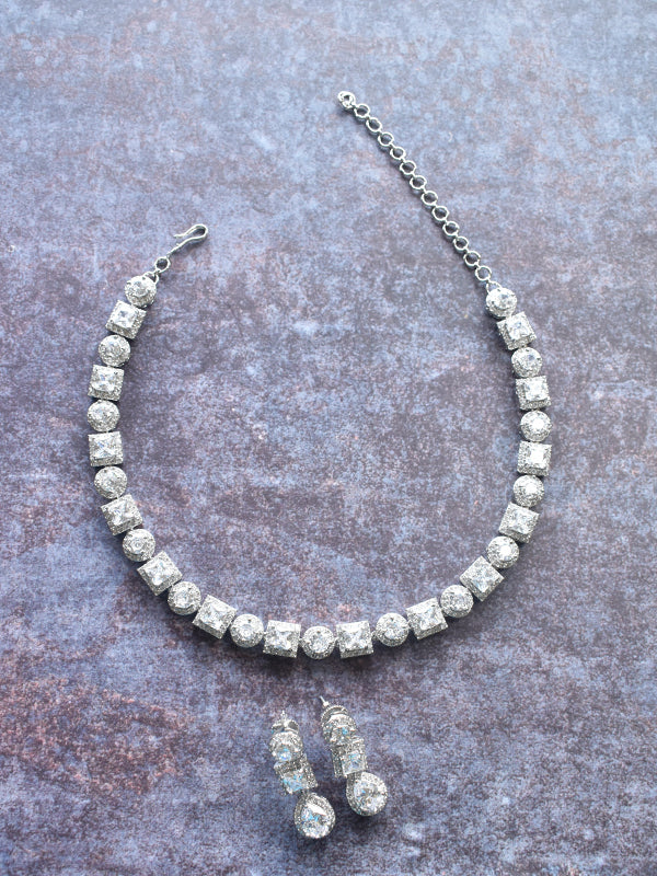  White Stone Necklace