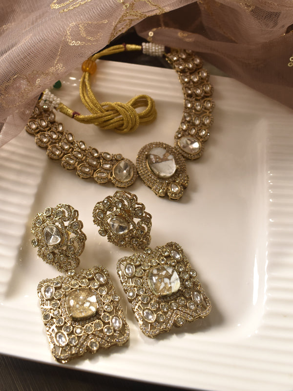 Multiple Stones Necklace Set | Beautiful Stone Necklace Set