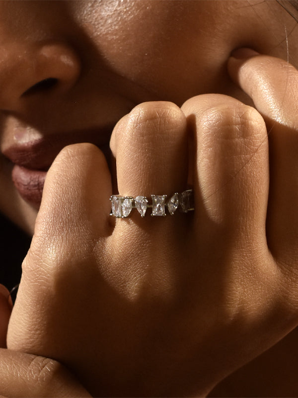 White Stone Ring