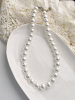 Load image into Gallery viewer, White Beads Necklace | Single Line Necklace
