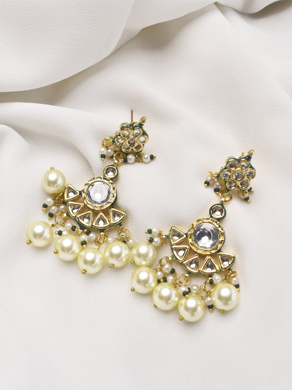 Kundan Choker with Pearl | Green Choker