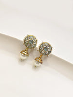 Load image into Gallery viewer, White Kundan with Pearl Drop
