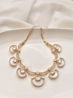 Load image into Gallery viewer, White Necklace with Kundan 
