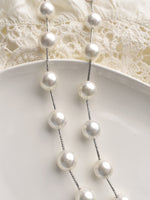 Load image into Gallery viewer, White Pearl Necklace | Beads Necklace with Pendant
