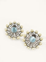 Load image into Gallery viewer, White and Blue Stud
