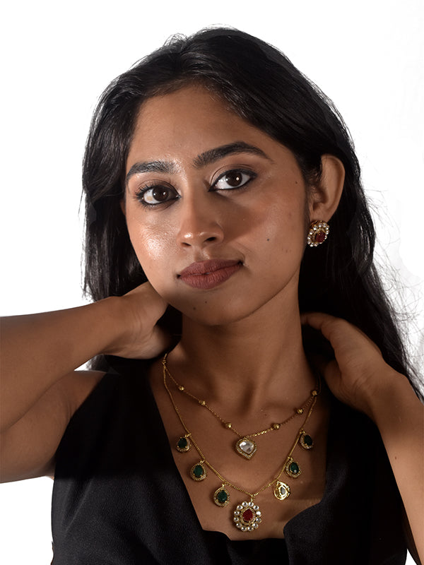 Green and Red_Stones_Necklace