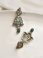 Load image into Gallery viewer, kundan and ad Earring

