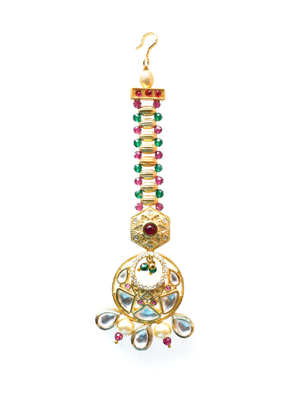 Kundan Maang Tikka | Golden Color Maang Tikka