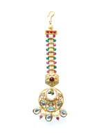 Load image into Gallery viewer, Kundan Maang Tikka | Golden Color Maang Tikka
