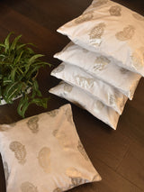 Set of 5 Cushion Covers in White Cushion Cover