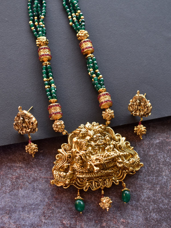 Temple Necklace Set | Gold Necklace For Woman