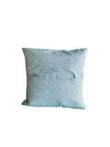 Sea Green Cotton Cushion with white lace