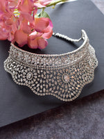 Load image into Gallery viewer, CZ Choker Set | White Choker Set
